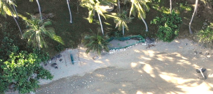 Enlarged aerial view of the hatchery site